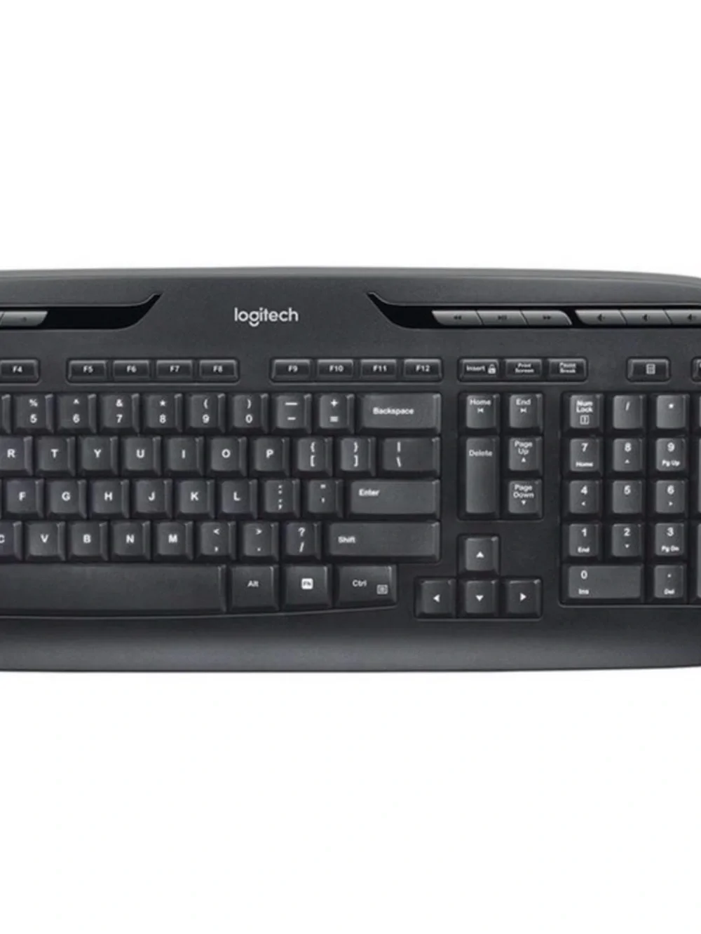 Logitech Black Wireless Keyboard and Mouse Set MK320 Deep Sculpted Keys NIB!